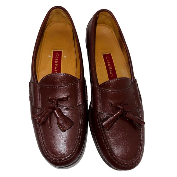 Cole Hahn Mens Brown Tassel Loafers size 8.5M‎ - Picture 1 of 8